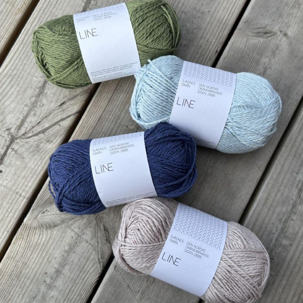 Line-pellavasekoitelanka 50 g